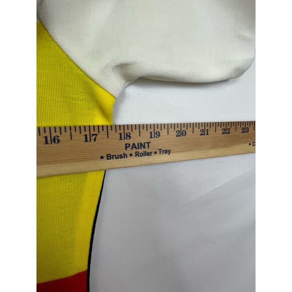 Exclusively Misook Women's Size Small White/Yellow/Orange Color Block Dress - Picture 4 of 6